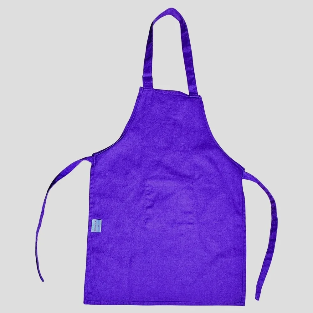 Big Sis Kid Purple Apron Childrens Cooking Baking‎ Crafting Adjustable Size Med.